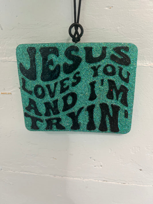 Jesus Loves You Freshie