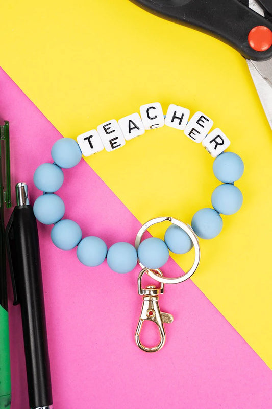 Teacher Bracelet Keychain