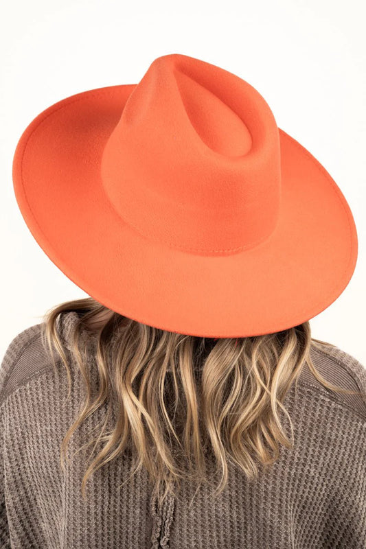 Orange Felt Hat